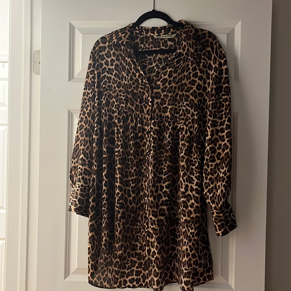 Zara leopard top